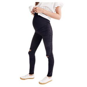 Madewell Over the Belly Maternity Skinny Jeans Black Size 30